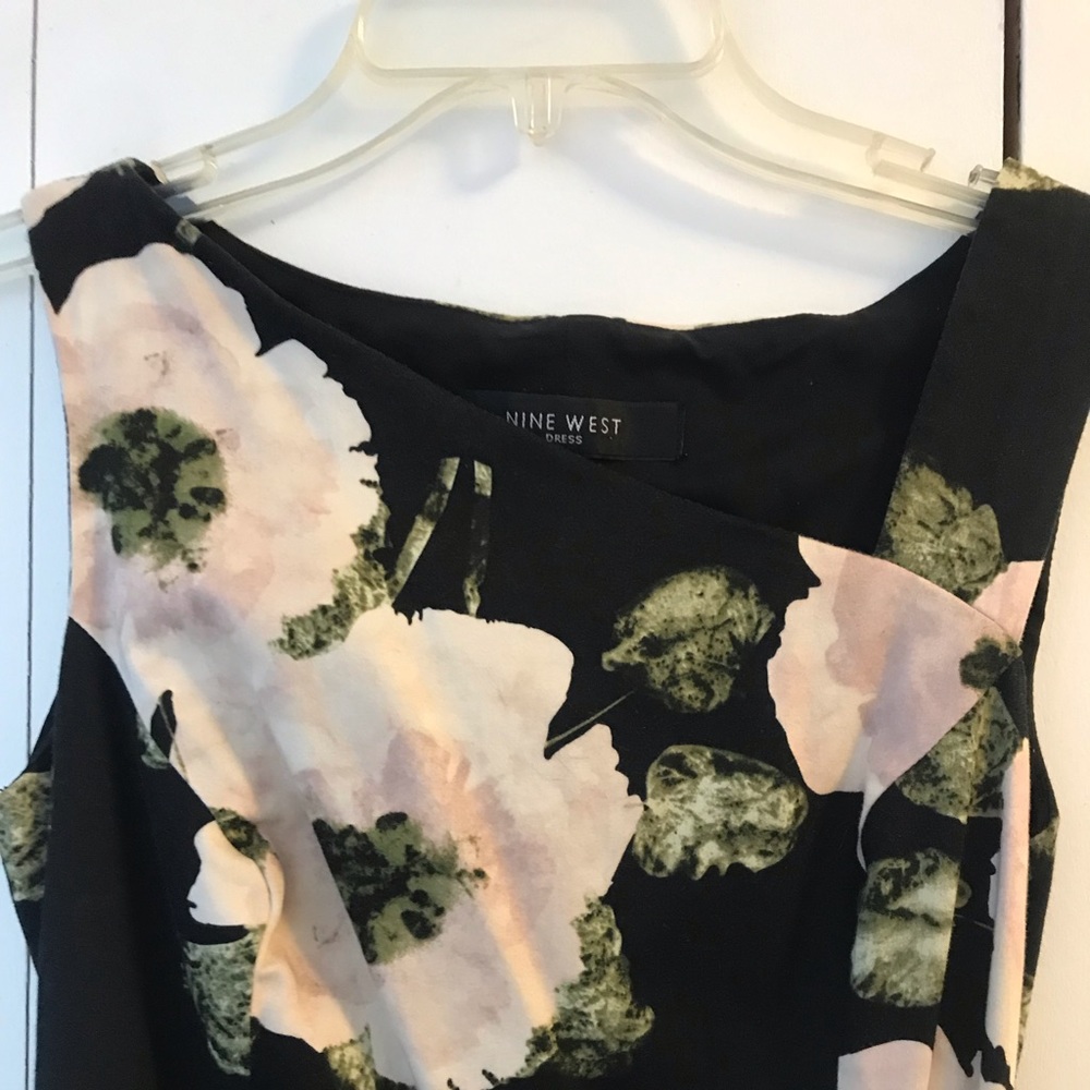 Nine West black Knee length floral dress